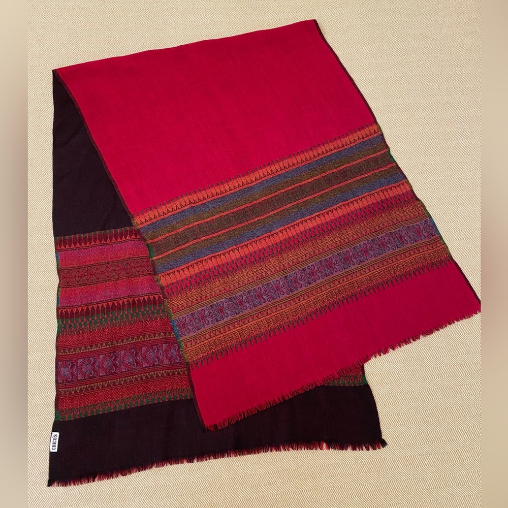 SCARF WRAP SHAWL 100% WOOL BY CHICO’S